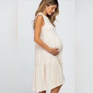 Pink blush maternity dress